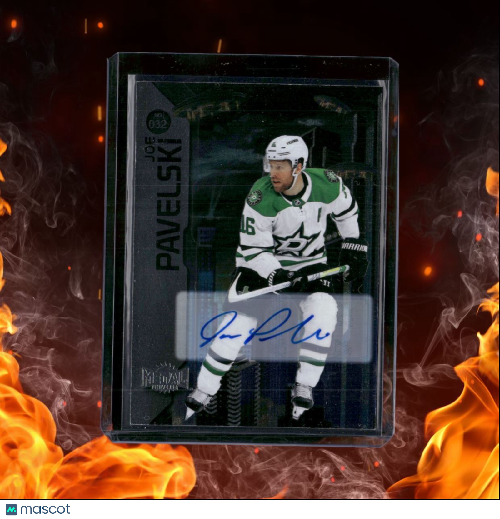 2023-24 Skybox Metal Universe Joe Pavelski Silver Auto #032