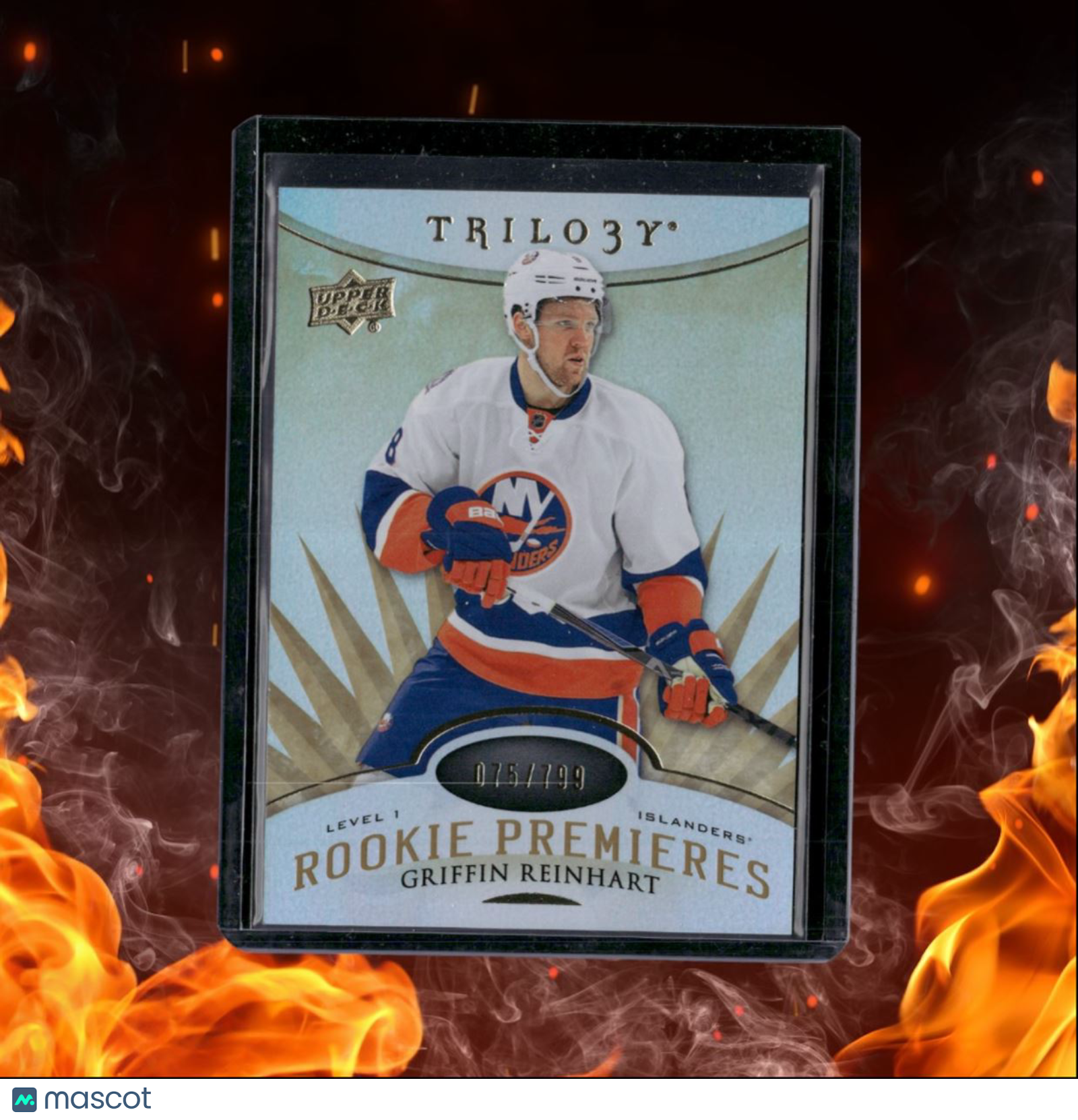 2014-15 Upper Deck Trilogy Griffin Reinhart Premieres Level 1 Rookie 075/799
