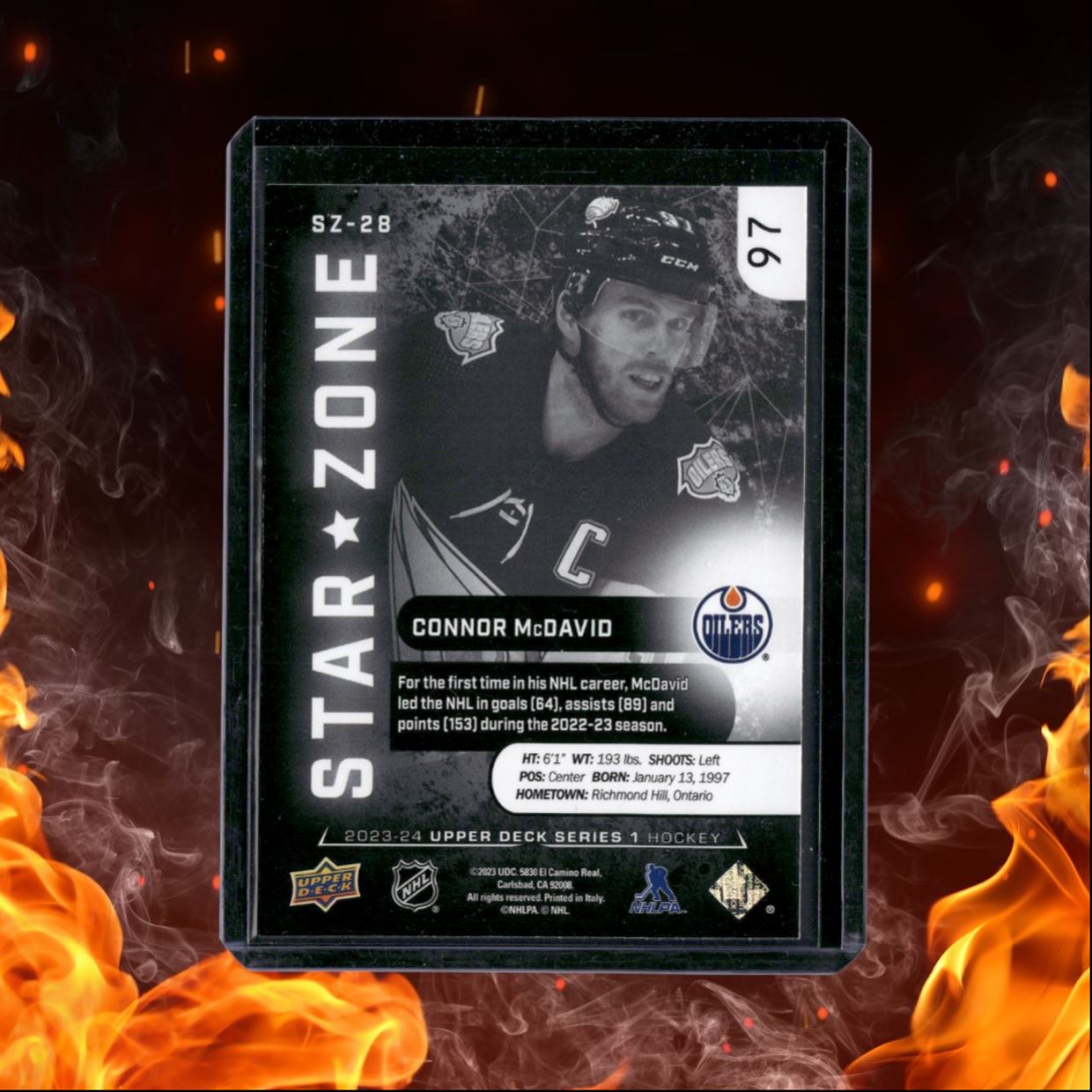 2023-24 Upper Deck Connor McDavid Star Zone Rookie #SZ-28