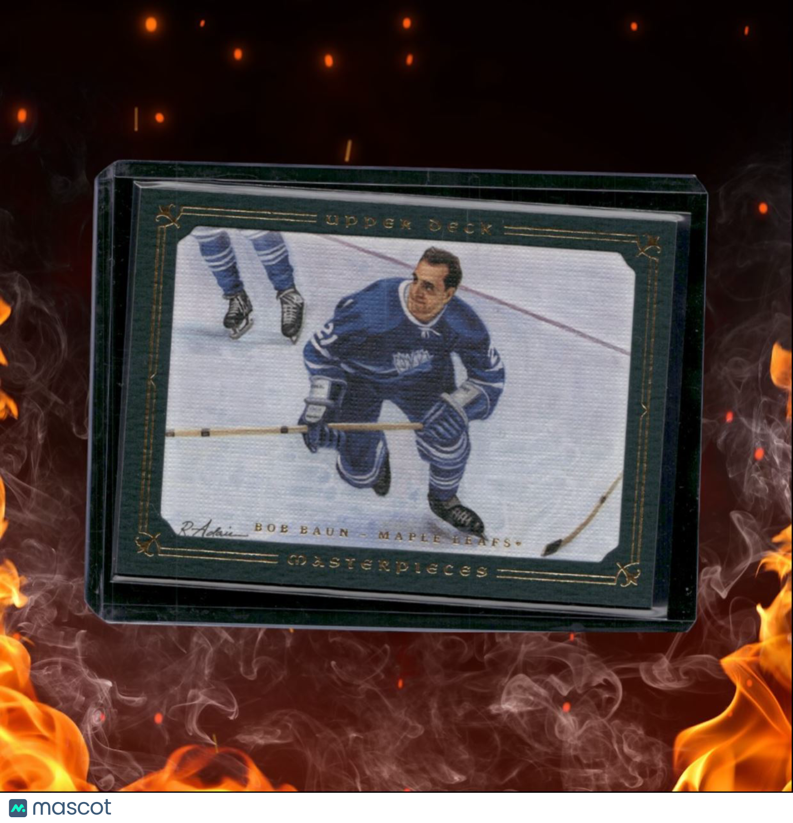 2008-09 Upper Deck Masterpieces Bob Baun Green 45/99 #52