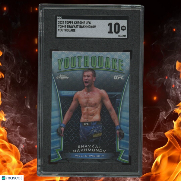 2024 Topps Chrome UFC SHAVKRAT RAKHMONOV Youthquake SGC 10 #YQK-8