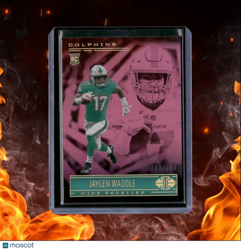 2021 Panini Illusions Jaylen Waddle Pink Rookie 188/399