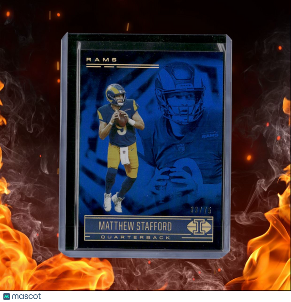 2021 Panini Illusions Matthew Stafford Blue 33/75 #16