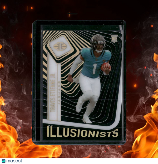 2021 Panini Illusions Travis Etienne Jr. Illusionists Black Gold Rookie 24/50