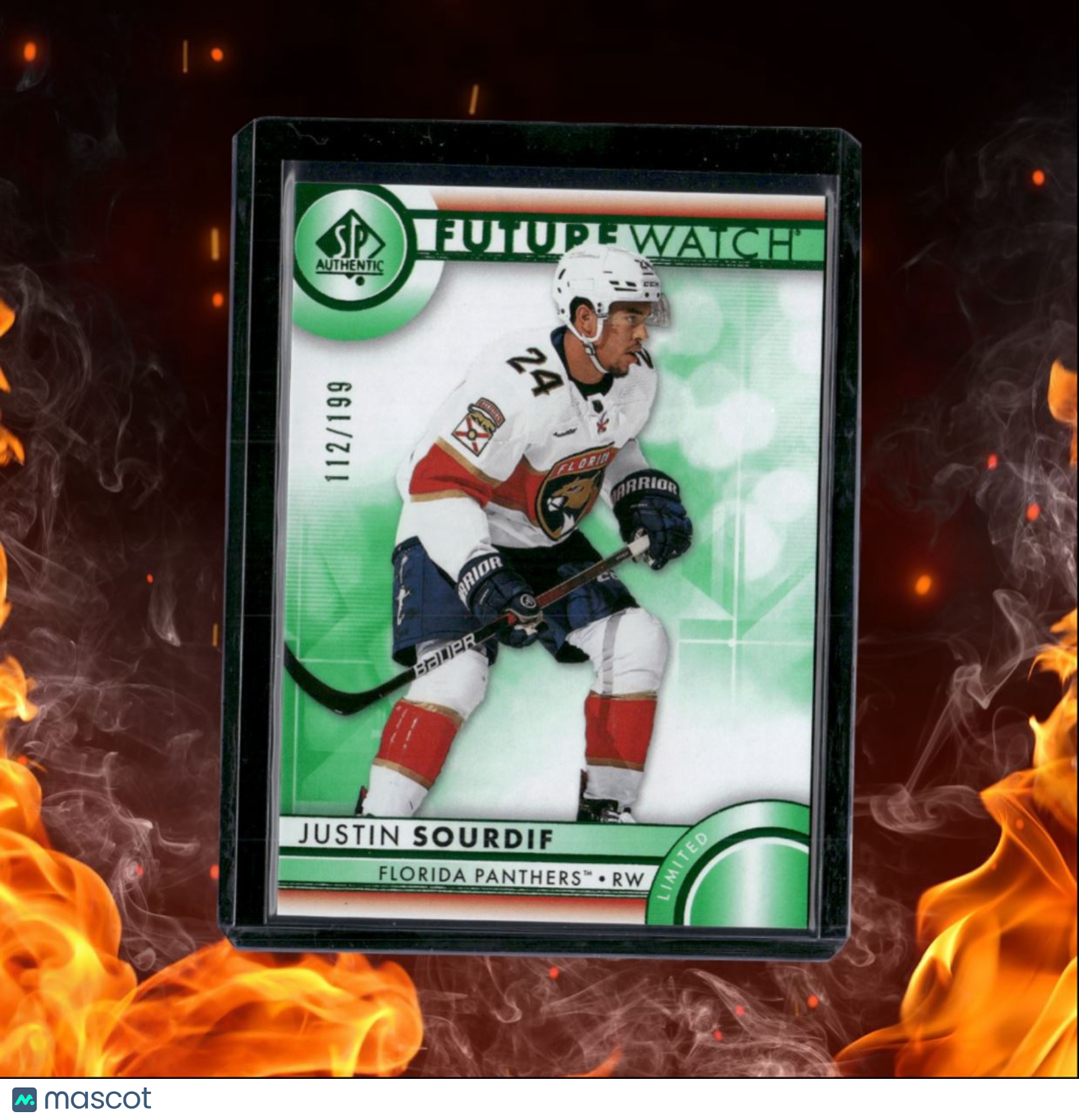 2023-24 SP Authentic Justin Sourdif Future Watch Limited Green 112/199 #189