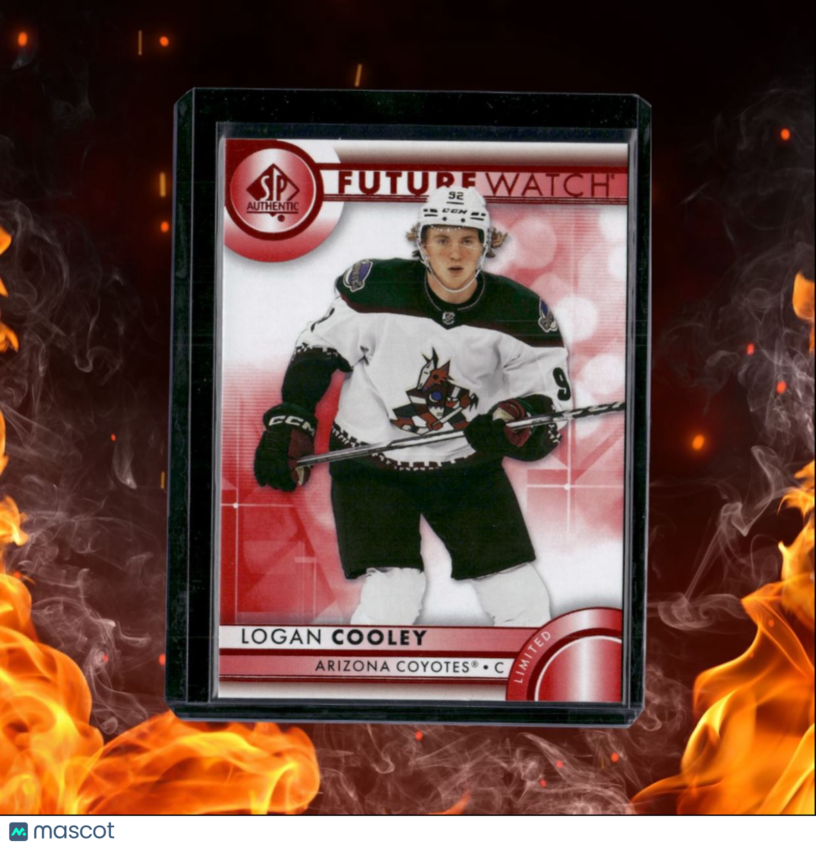 2023-24 SP Authentic Logan Cooley Limited Red Rookie #185