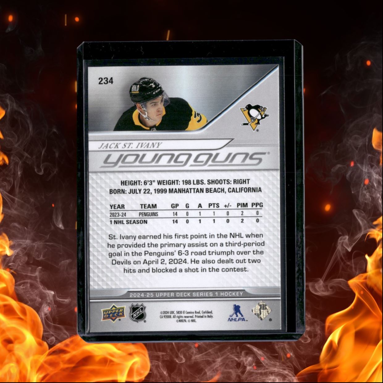 2024-25 Upper Deck Jack St. Ivany Young Guns (B) Rookie #234