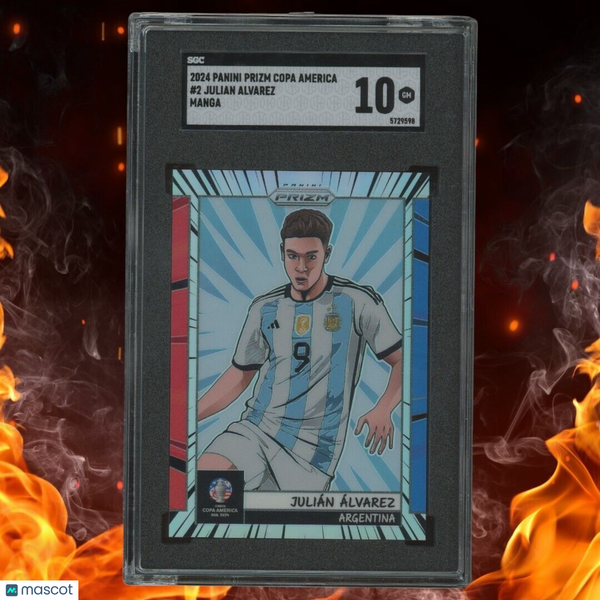 2024 Panini Prizm Copa America JULIAN ALVAREZ Manga SGC 10 #2 SSP Case Hit