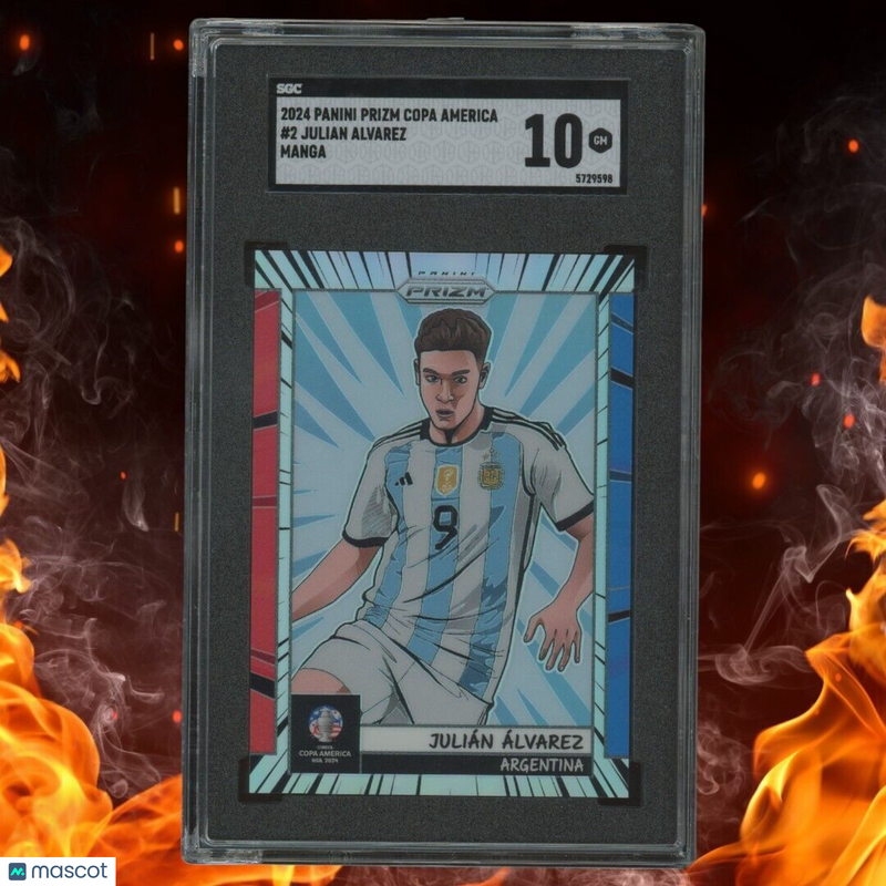 2024 Panini Prizm Copa America JULIAN ALVAREZ Manga SGC 10