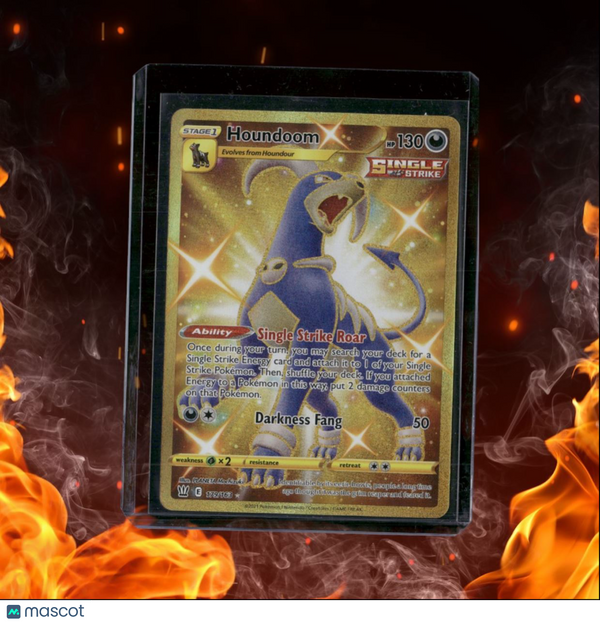 2021 Pokemon Battle Styles Houndoom Secret Rare Gold LP #179