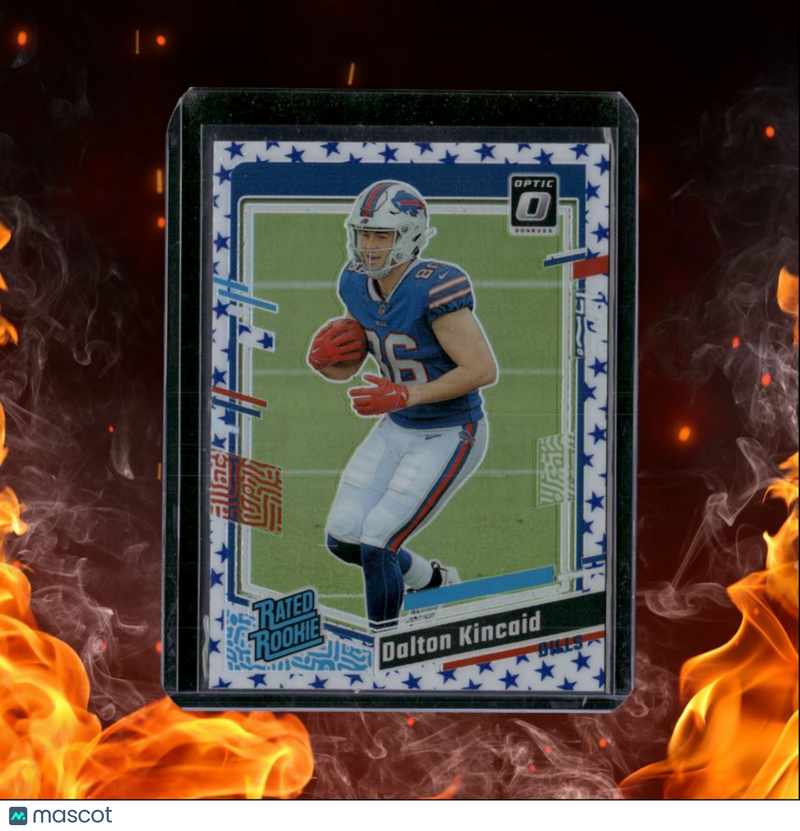 2023 Donruss Optic Dalton Kincaid Blue Stars Emoji Prizm SP Rookie