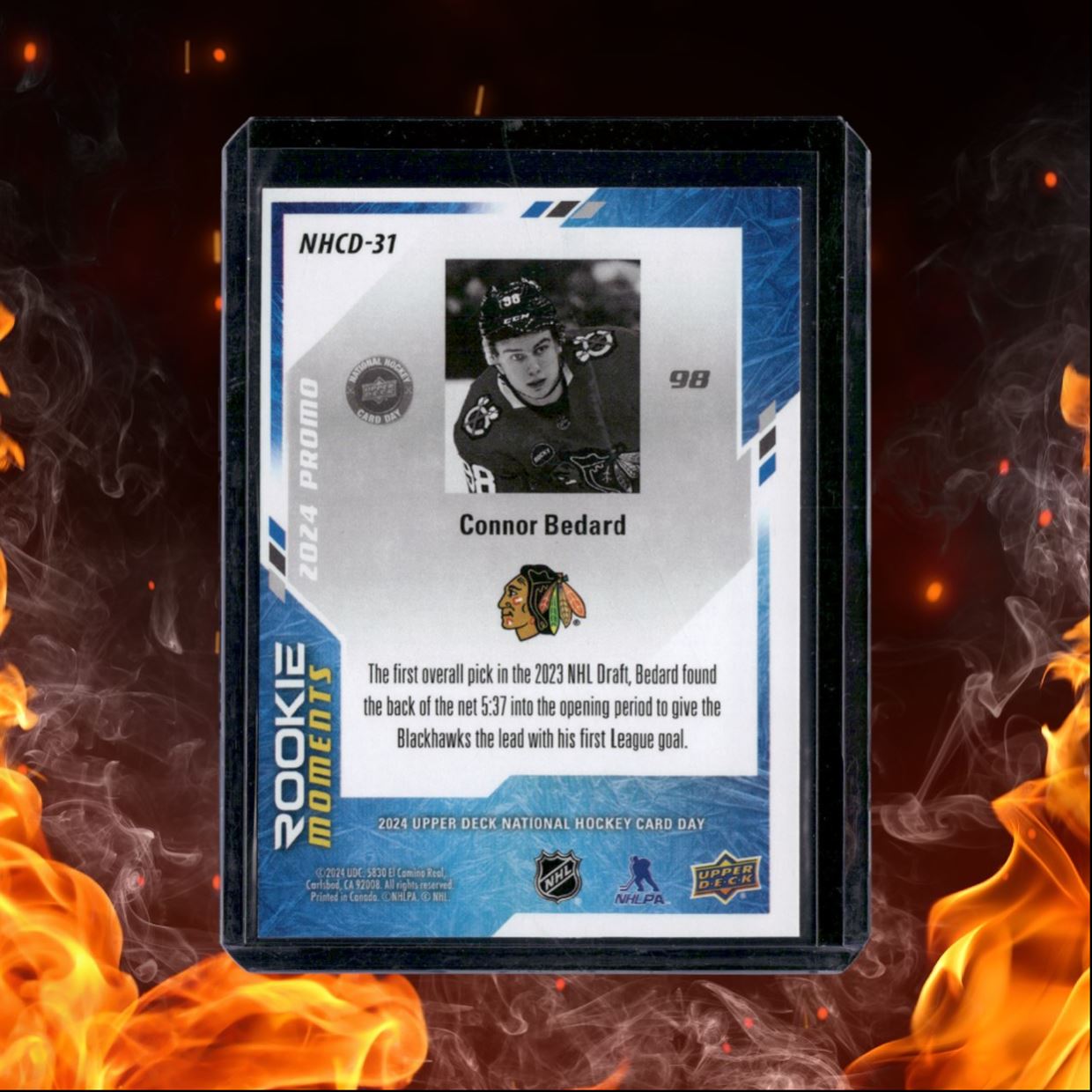 2024-25 Upper Deck National Hockey Card Day Connor Bedard Moments (B) Rookie