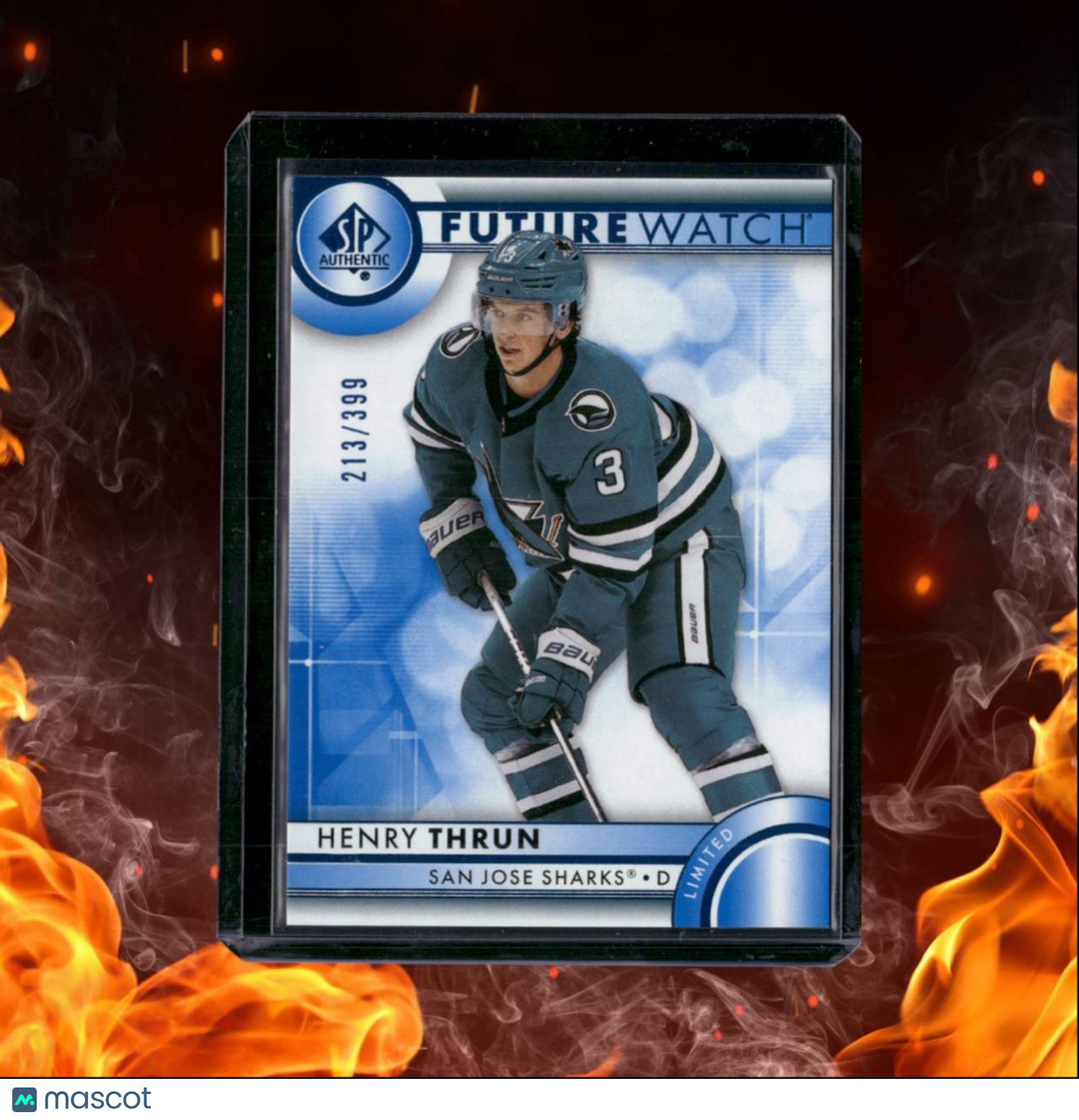 2023-24 SP Authentic Henry Thrun Future Watch Limited Blue Rookie 213/399 #160