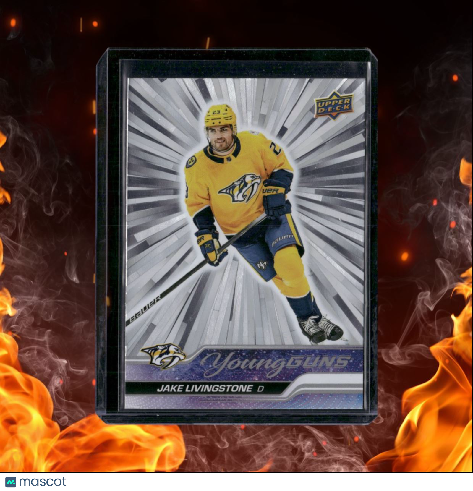 2023-24 Upper Deck Tony Salmelainen Outburst Silver Young Guns Rookie #245