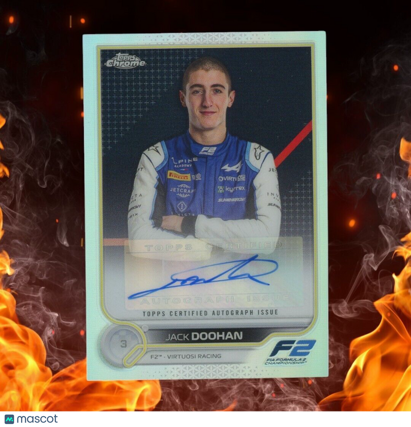 2022 Topps Chrome F1 JACK DOOHAN Auto Refractor