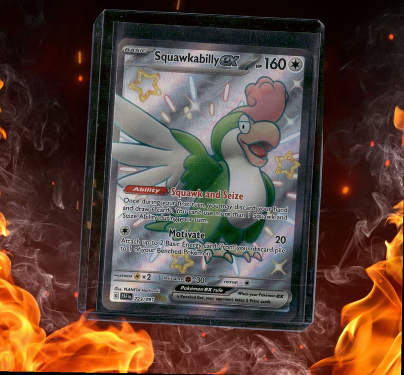 2024 Pokemon Paldean Fates Squawkabilly EX Ultra Rare LP