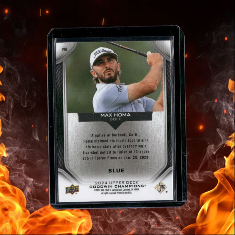 2024 Upper Deck Goodwin Champions Max Homa Platinum Blue