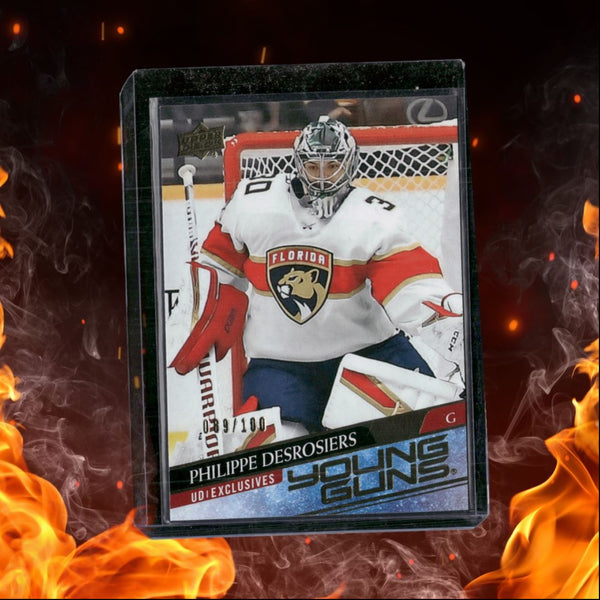 2020-21 Upper Deck Philippe Desrosiers Young Guns UD Exclusives Rookie 089/100