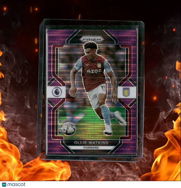 2022 Panini Prizm Premier League Ollie Watkins Purple Pulsar Prizm #273