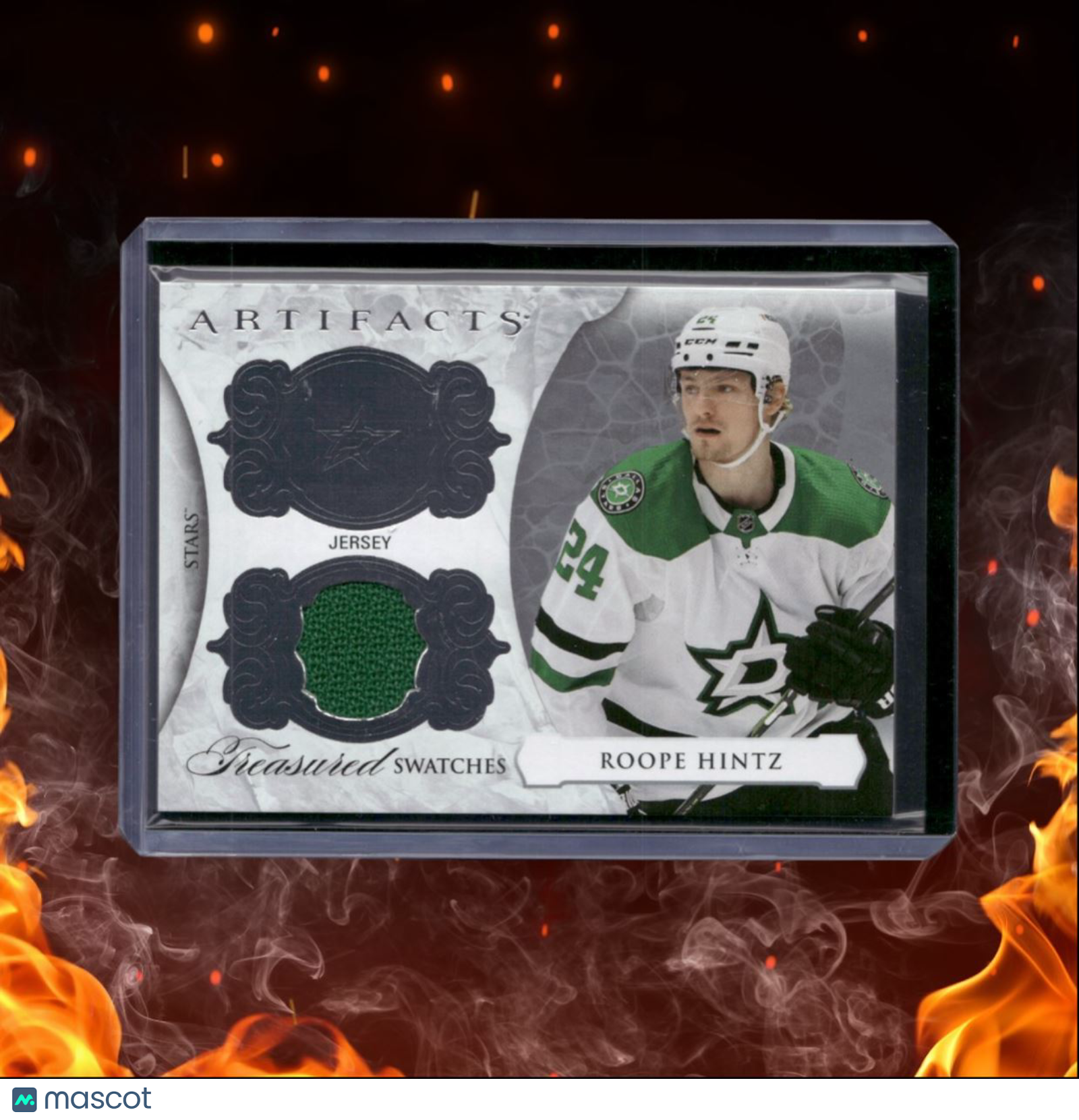2023-24 Upper Deck Artifacts Roope Hintz Treasured Swatches Jersey #TS-RH