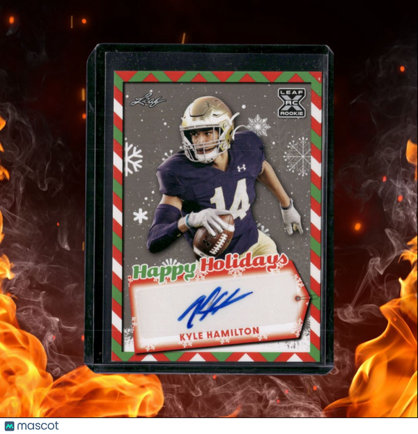 2022 Leaf Holiday Kyle Hamilton Happy Holidays Rookie Auto #NNO