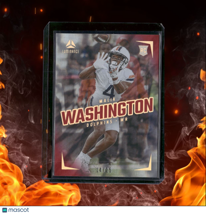 2024 Panini Luminance Malik Washington Red Rookie 14/25