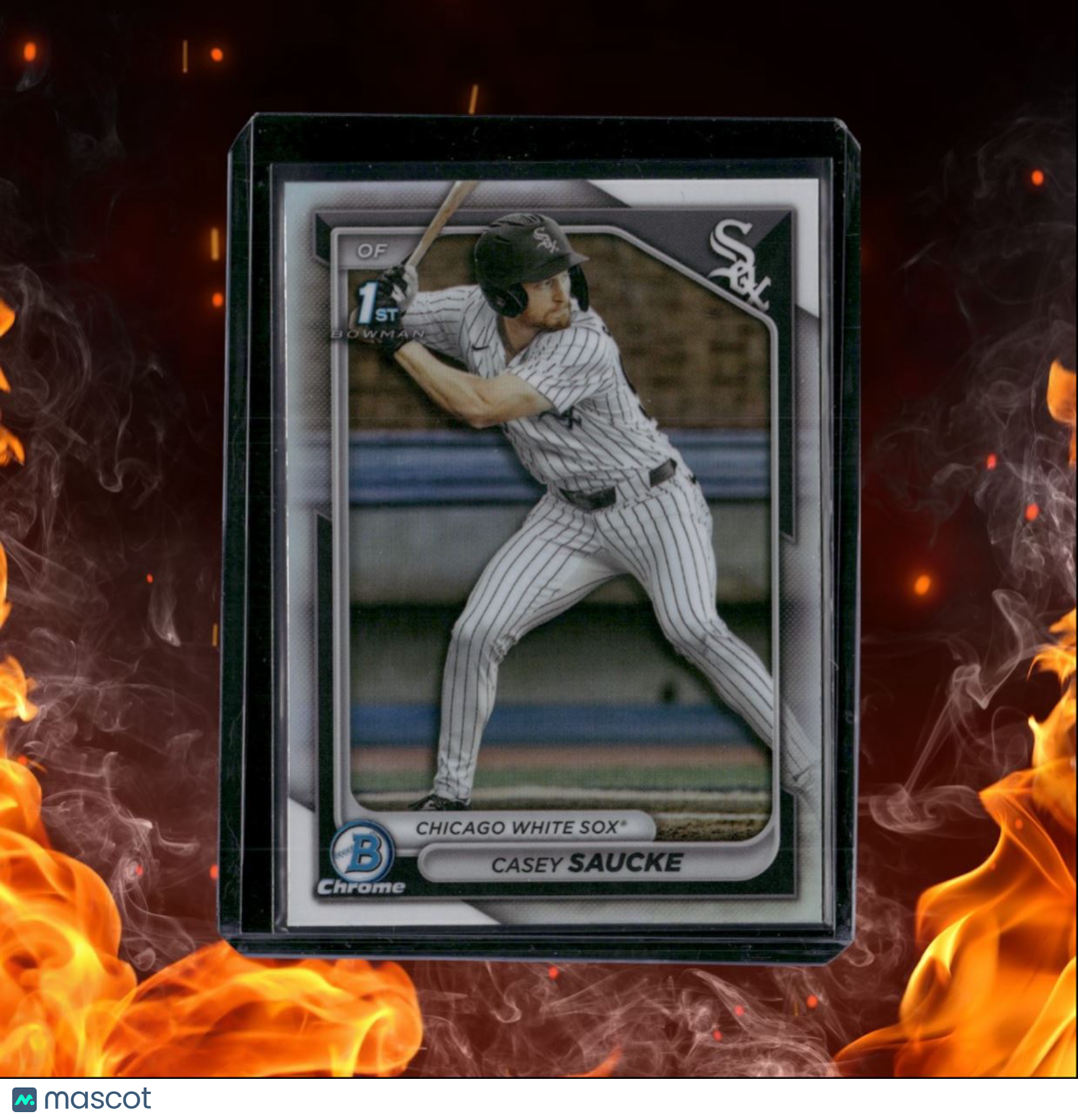 2024 Bowman Chrome Casey Saucke 1st Prospect Refractor #BDC-135