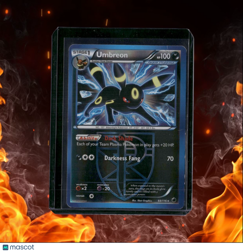 2013 Pokemon Plasma Freeze Umbreon Reverse Holo HP