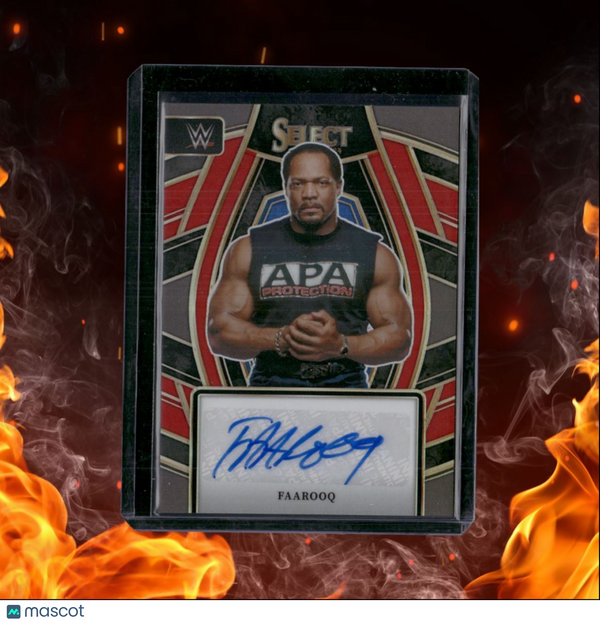 2024 Panini Select WWE Faarooq Signatures Red Prizm Auto 09/99 #SL-FRQ