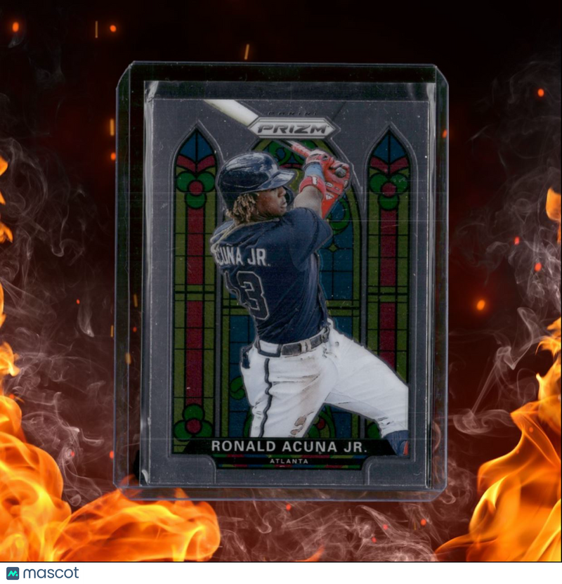 2021 Panini Prizm Ronald Acuna Jr. Stained Glass