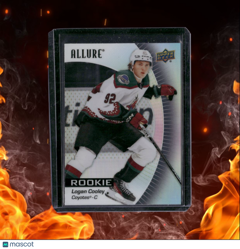 2023-24 Upper Deck Allure Logan Cooley Black Rainbow Rookie