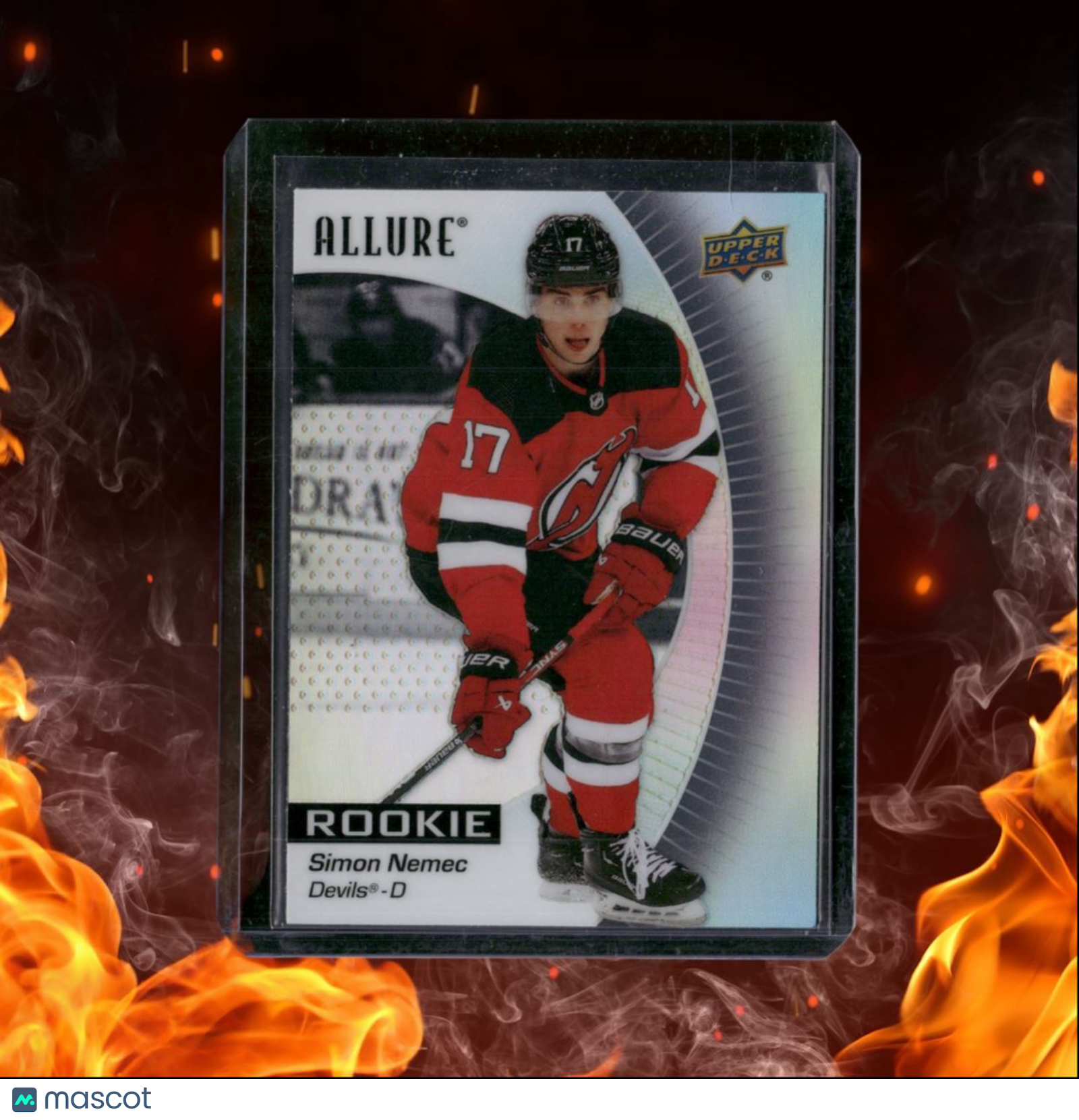 2023-24 Upper Deck Allure Simon Nemec Black Rainbow Rookie #123