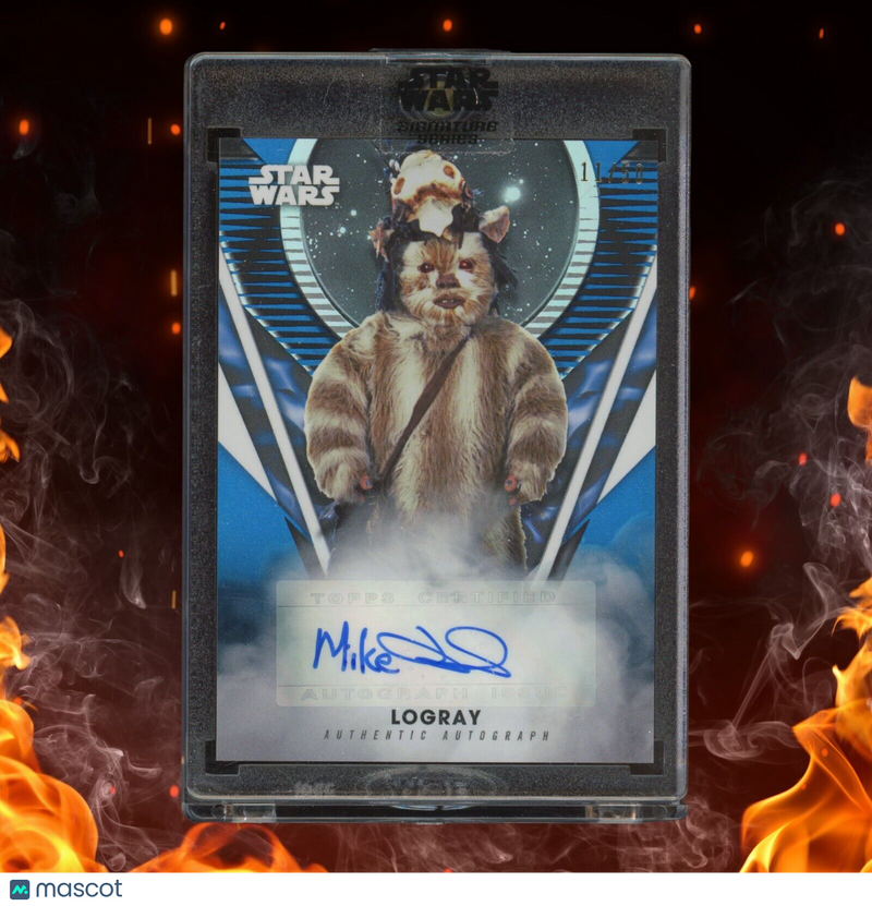 Topps Star Wars Signature Series LOGRAY MIKE EDMONDS Auto /50 Blue Refractor AME