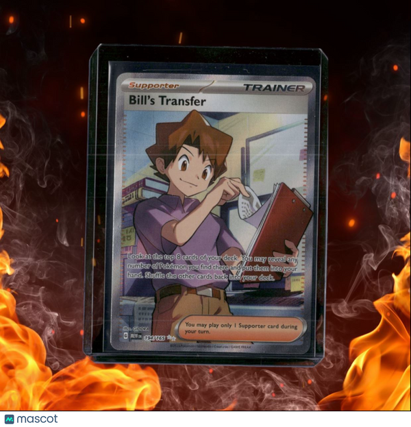 2023 Pokemon 151 English Bill's Transfer Full Art Trainer Double Rare Full Art