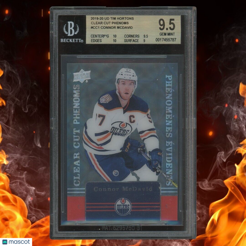 2019-20 Upper Deck Tim Hortons CONNOR MCDAVID Clear Cut Phenoms BGS 9.5