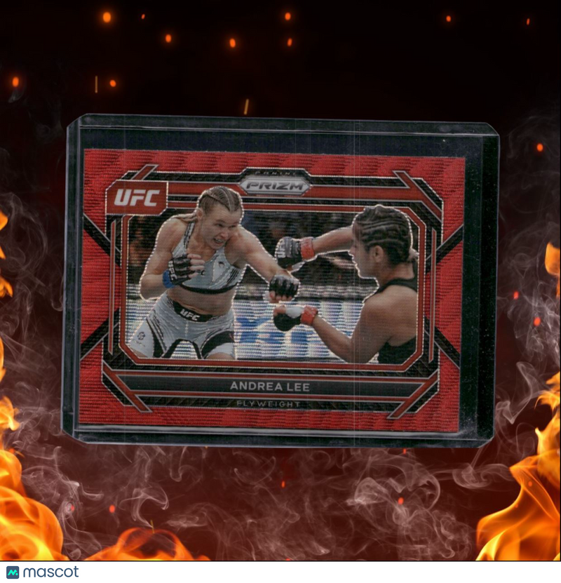 2023 Panini Prizm UFC Andrea Lee Ruby Wave Prizm