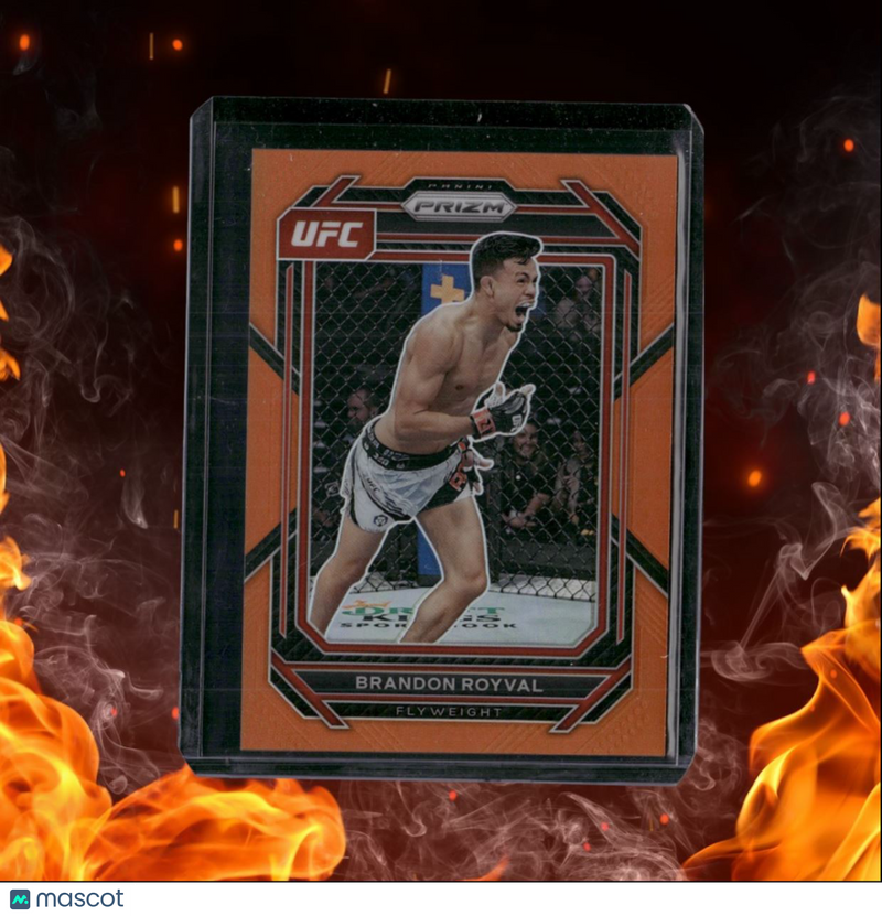 2023 Panini Prizm UFC Brandon Royval Orange Prizm 08/99