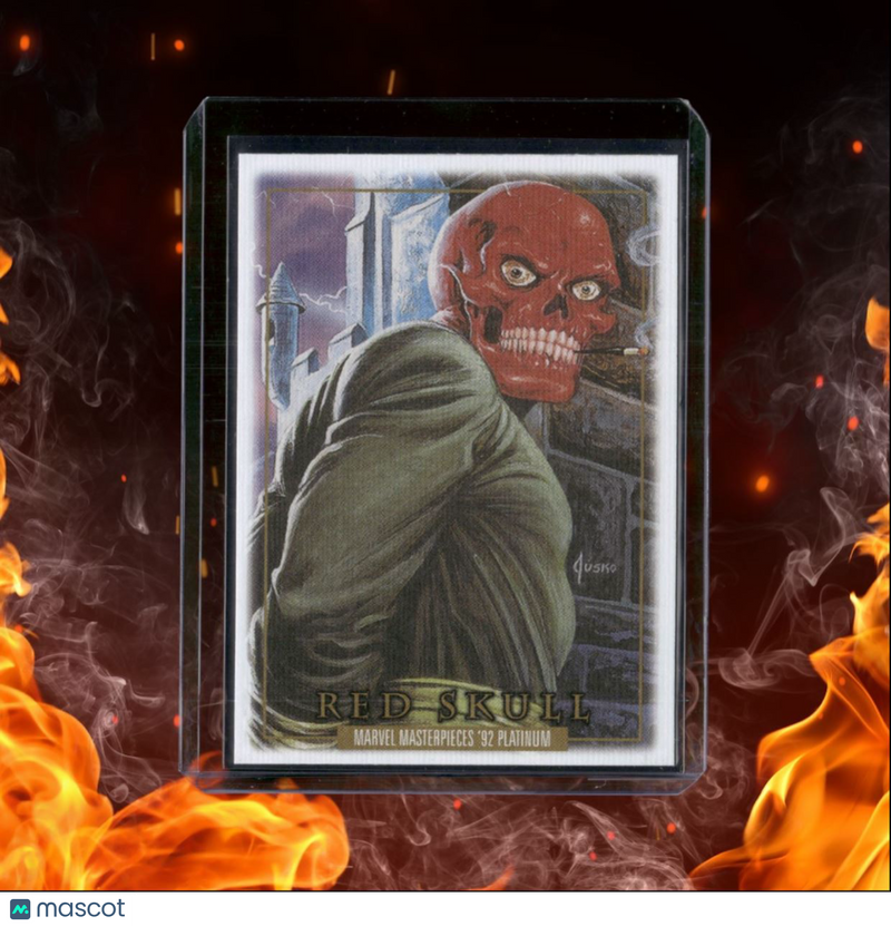 2024 Skybox Marvel Masterpieces '92 Platinum Red Skull Canvas