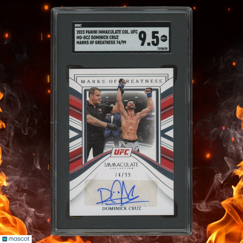 2023 Panini Immaculate DOMINICK CRUZ Marks of Greatness Auto /99 SGC 9.5