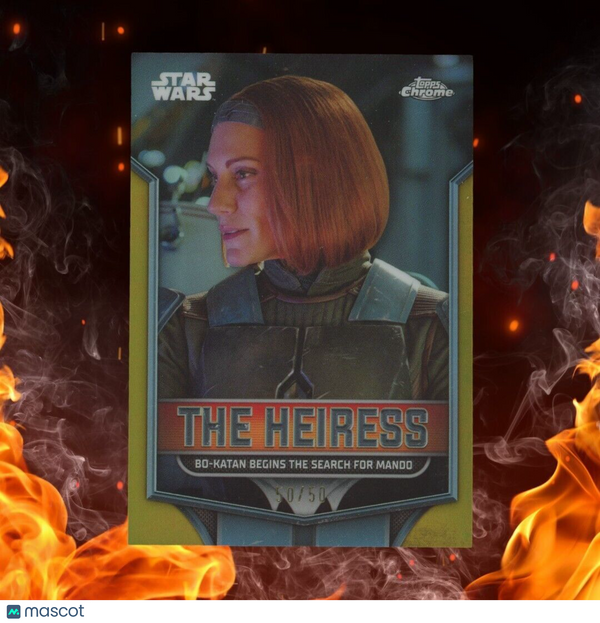 2024 Topps Chrome Star Wars The Heiress 50/50 Gold Refractor #TH-9 Bo-Katan