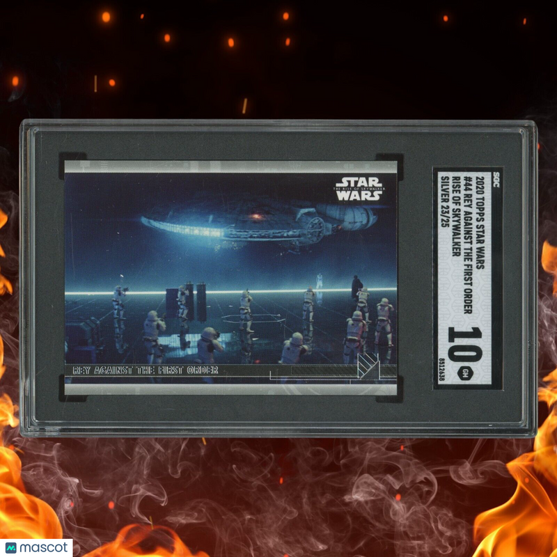 2020 Topps Star Wars REY AGAINST THE FIRST ORDER /25 Silver SGC 10