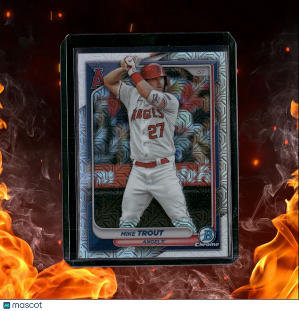 2024 Bowman Chrome Mike Trout Mojo Refractor #19