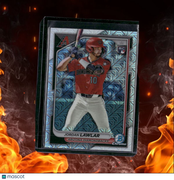 2024 Bowman Chrome Jordan Lawlar Mojo Prizm Rookie #96