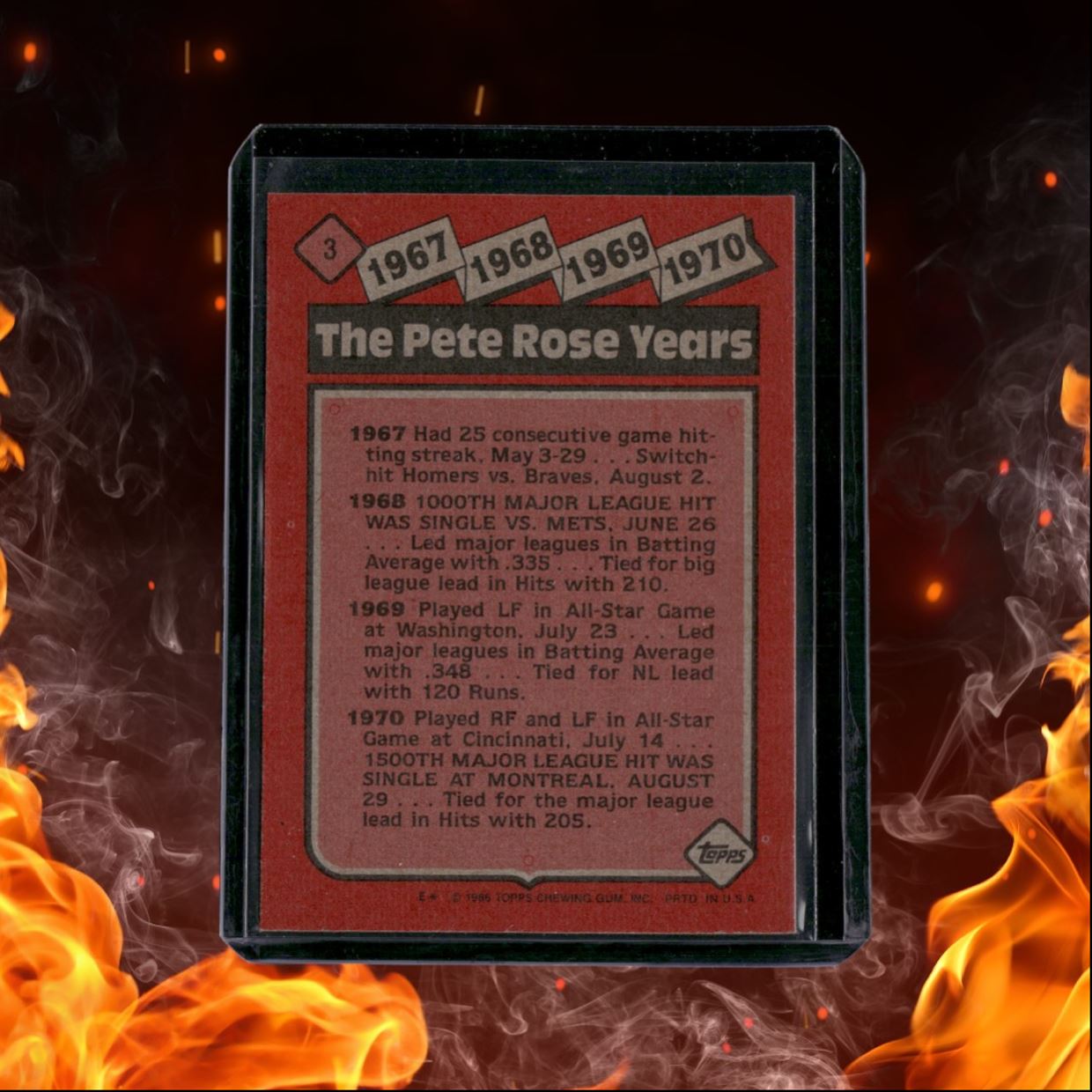 1986 Topps Pete Rose Special 1967-1970 #3
