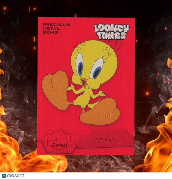 2024 Skybox Fleer Retro Looney Tunes TWEETY /100 Retro Red Precious Metal Gems