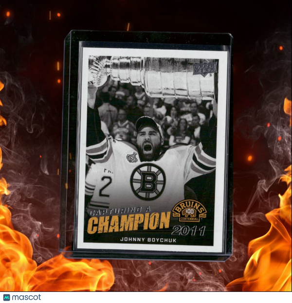 2023-24 Upper Deck Boston Bruins Centennial Johnny Boychuk Capturing a Champion