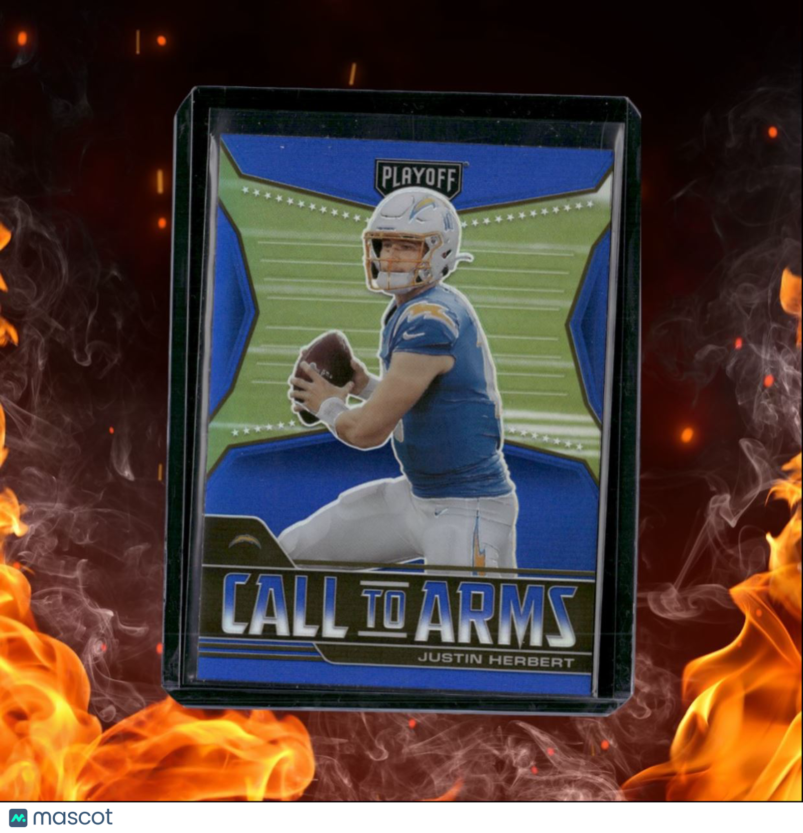 2021 Panini Playoff Justin Herbert  Call to Arms Silver Prizm #CA-JHE