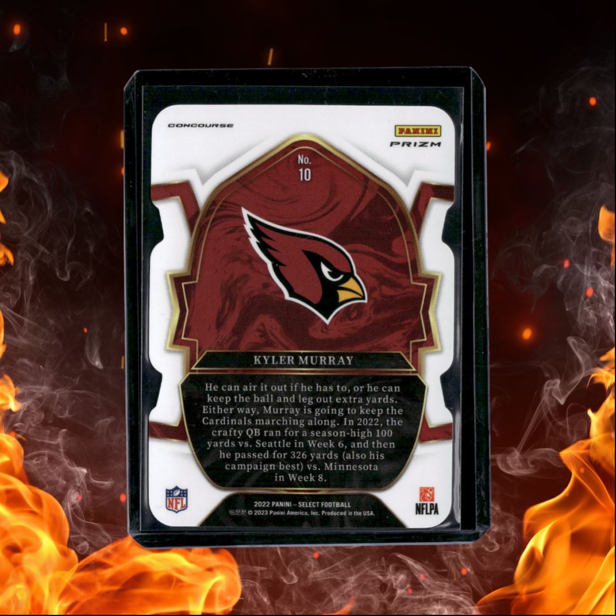 2022 Panini Select Kyler Murray Silver Die-Cut Prizm #10