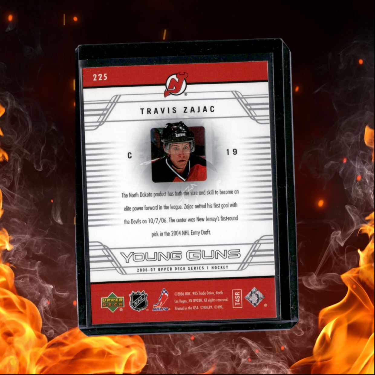 2006-07 Upper Deck Travis Zajac Young Guns Rookie #225