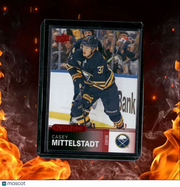 2019-20 Upper Deck Overtime Casey Mittelstadt Red 57/99 #28